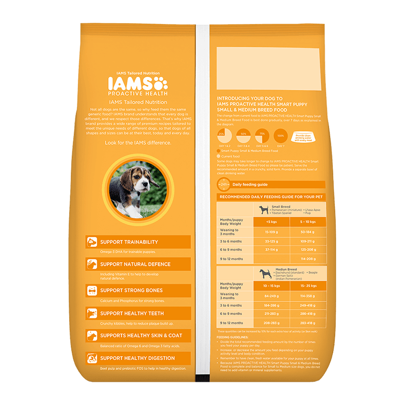 Puppy Dog Food for Small and Medium Breed Dogs IAMS