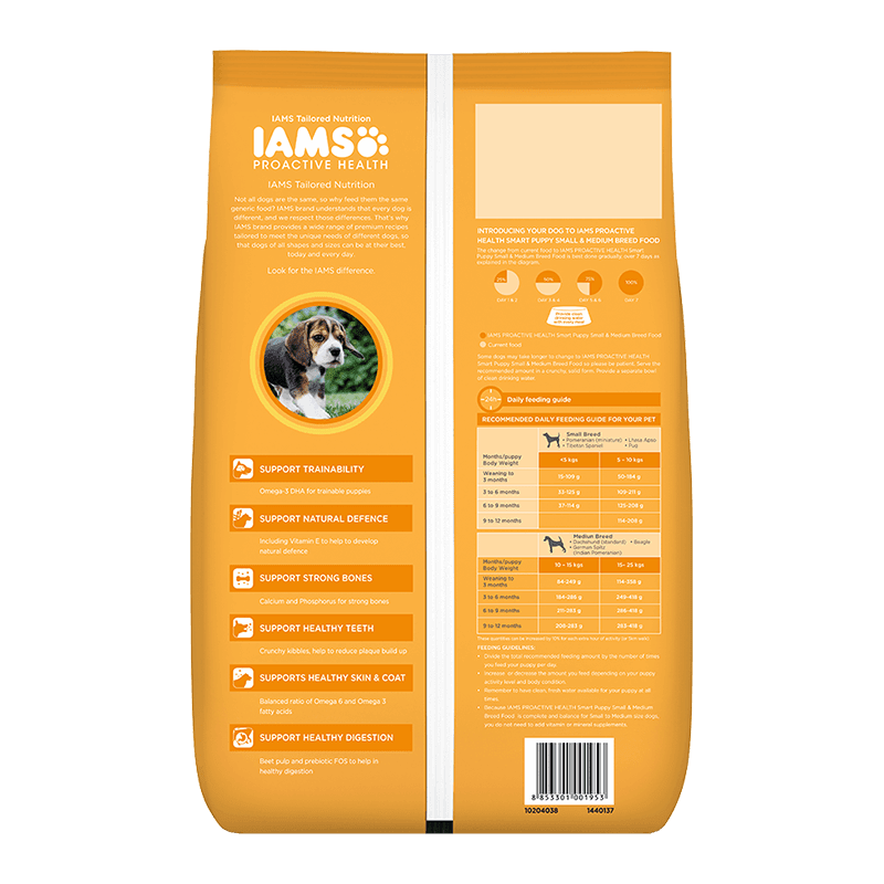 Puppy Dog Food for Small and Medium Breed Dogs IAMS